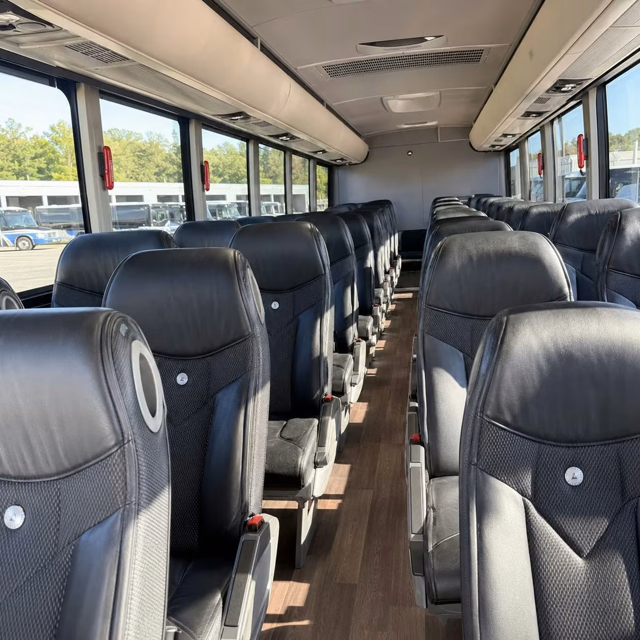 brooklyn charter bus rental interior